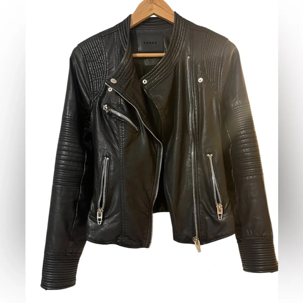 Blank NYC Black Leather Jacket - Picture 2 of 4